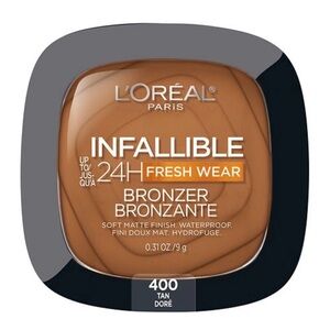New L’Oréal Infallible Up to 24 Hour Fresh Wear Soft Matte Bronzer Tan 400